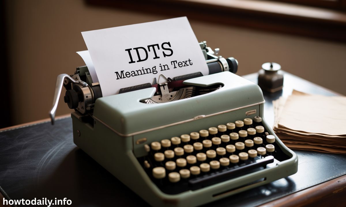 IDTS Meaning in Text